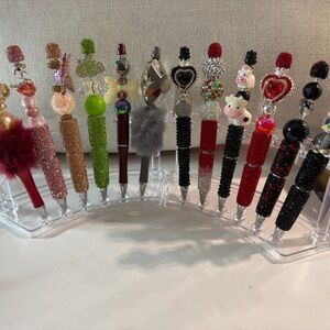 Colorful Decorative Beaded Pens 🖊️